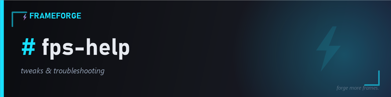 FrameForge #fps-help channel art