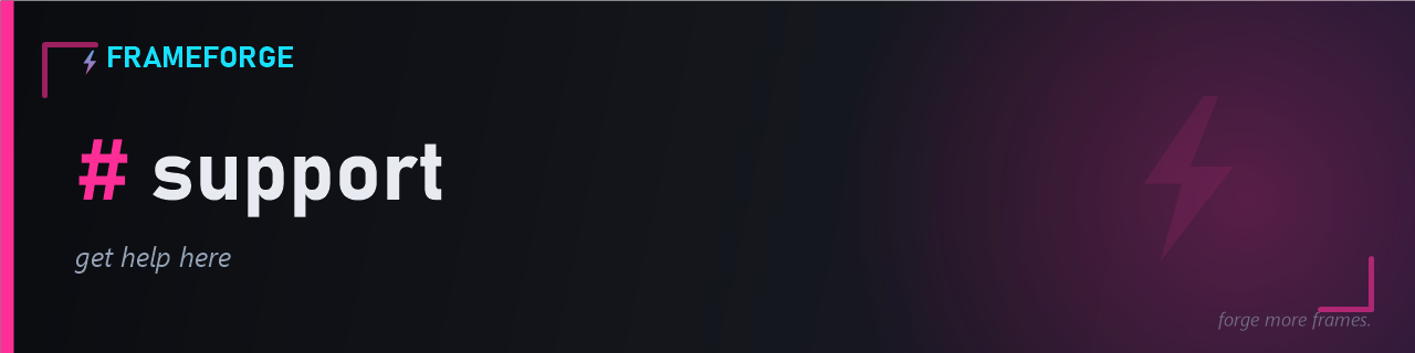 FrameForge #support channel art